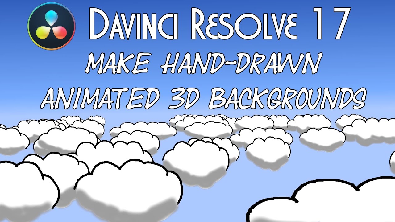 Davinci Resolve Hand Drawn 3D Анимированный фон