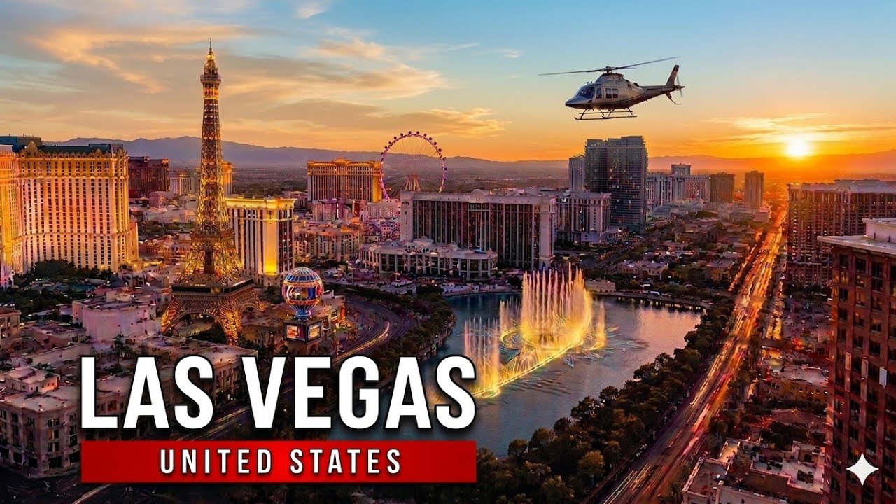 LAS VEGAS 🇺🇸 | Sunset Walk on the Famous Strip - Full Walking Tour 4K