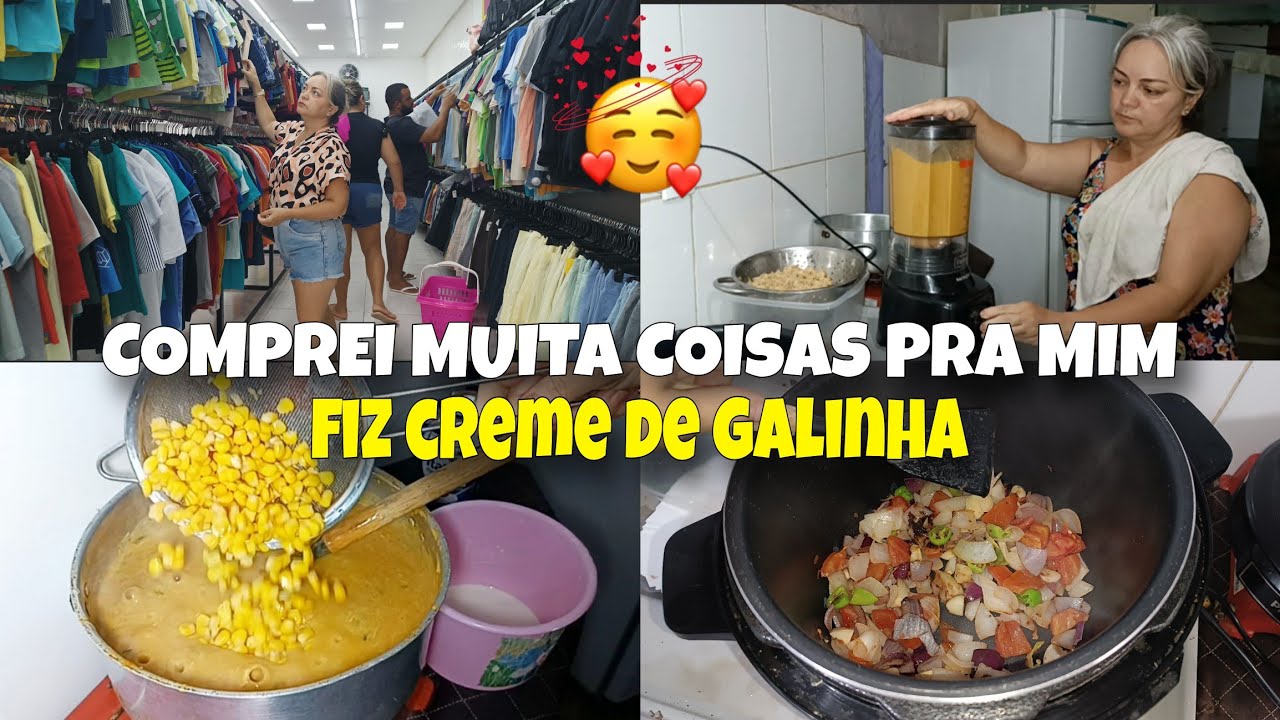 ✨ COMPRAS chegando 🥰 FIZ CREME DE GALINHA || Samuel ganhou presente 🎁