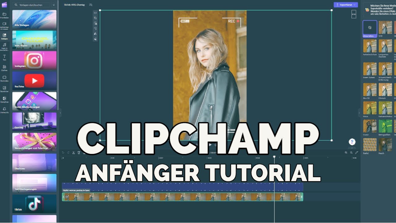 Microsoft Clipchamp: Einfacher und kostenloser Video-Editor f&uuml;r Windows 11! 🍿🎬(Anf&auml;nger Tutorial)