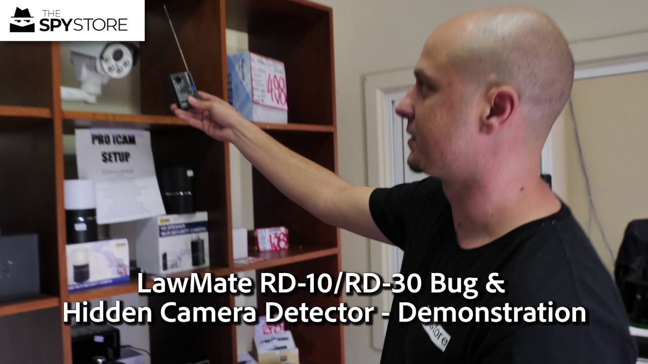LawMate RD-10 & RD-30 Bug & Hidden Camera Detector Demonstration