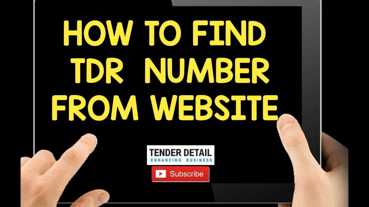 How To Find The TDR Number To Download Free Tender Notice|Government Tenders|Tenders|E-Procure|Gem|