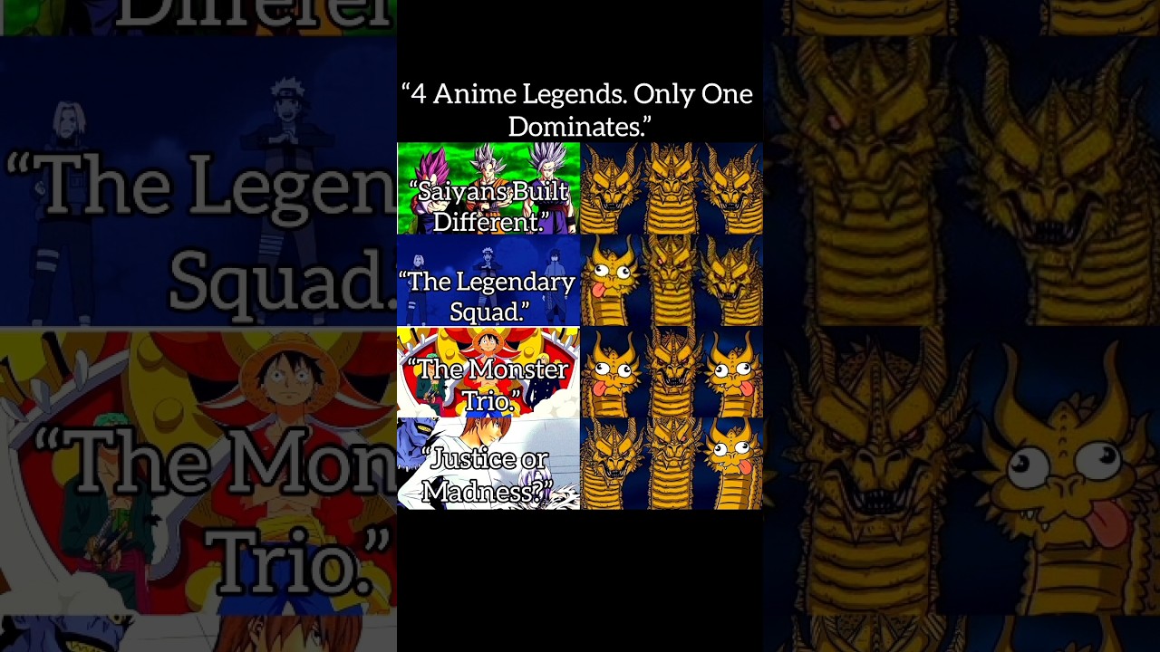 4 Anime Legends&hellip; But Only One Dominates 👑🔥