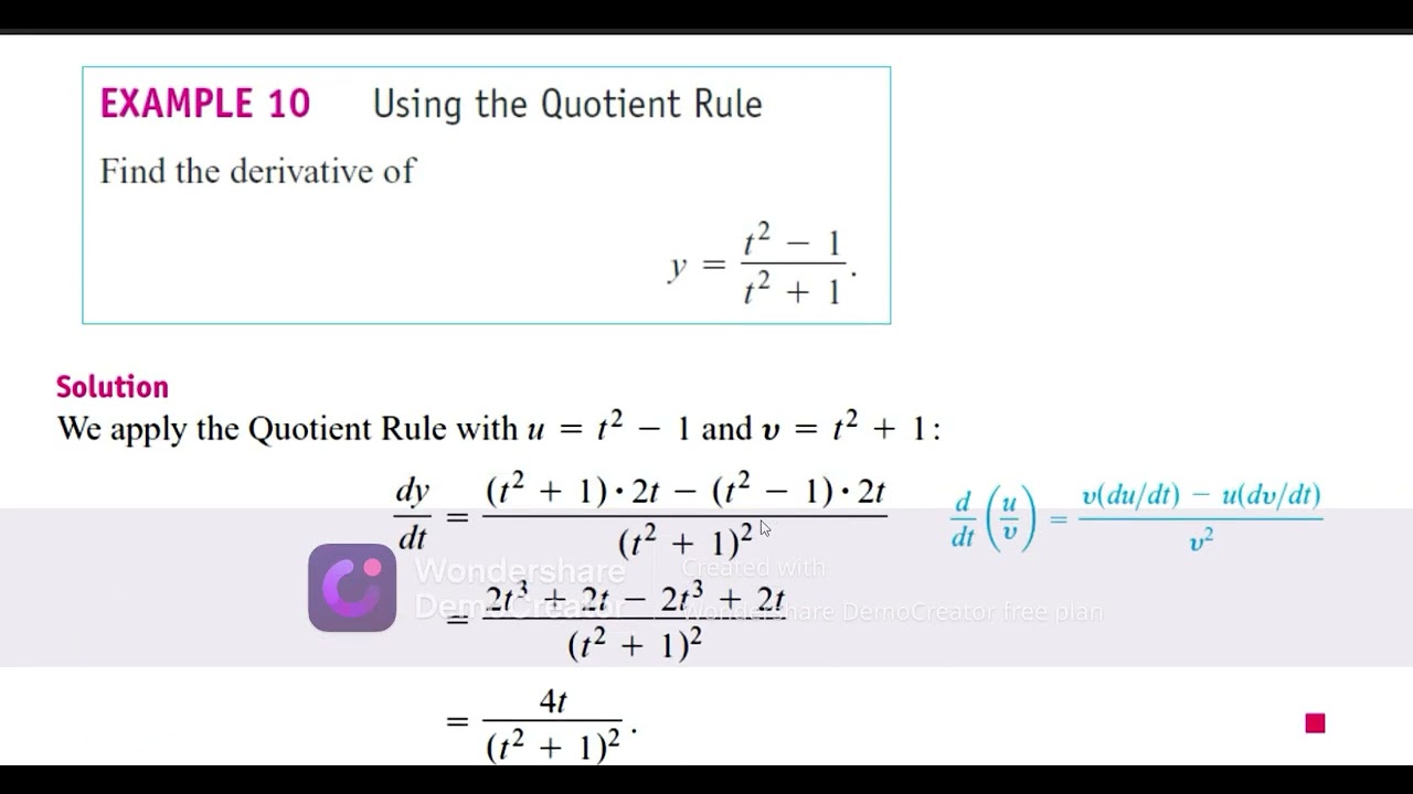 Defferentiation 1 مشتقات الدوال الرياضية