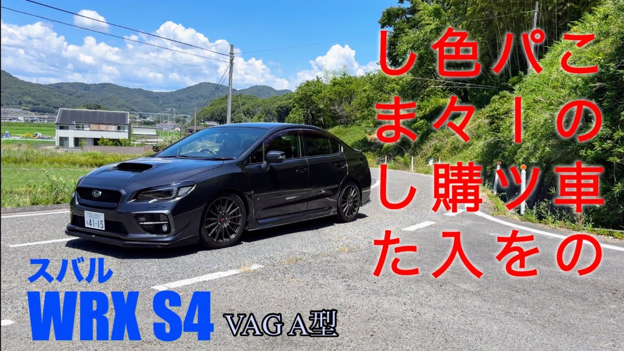 この車のパーツがAmazonでいっぱい売ってたのでポチくりました！【WRX S4】