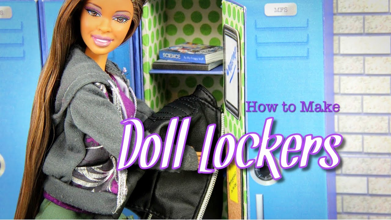 DIY - How to Make Doll Lockers BACK TO SCHOOL - Handmade - Doll - Crafts