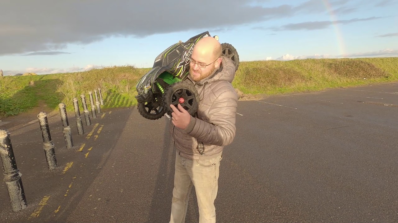 Xmaxx speed test 8s with Skyrc gnss gps