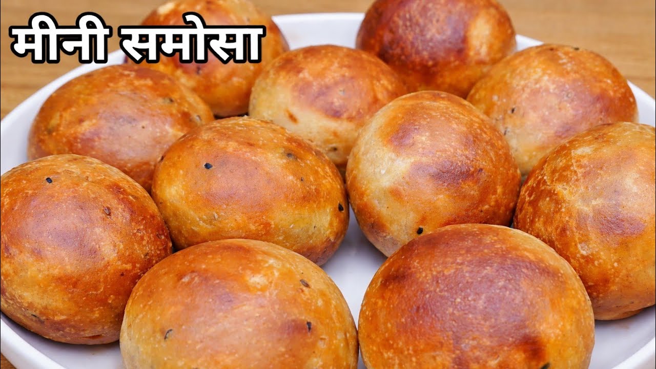 How to make mini samosas in appe pan ll mini samosa recipe 