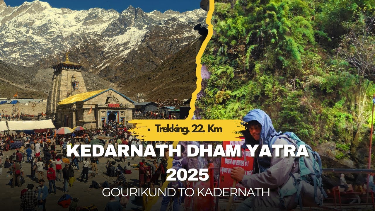 Gaurikund to Kedarnath 22 km trekking 🤩