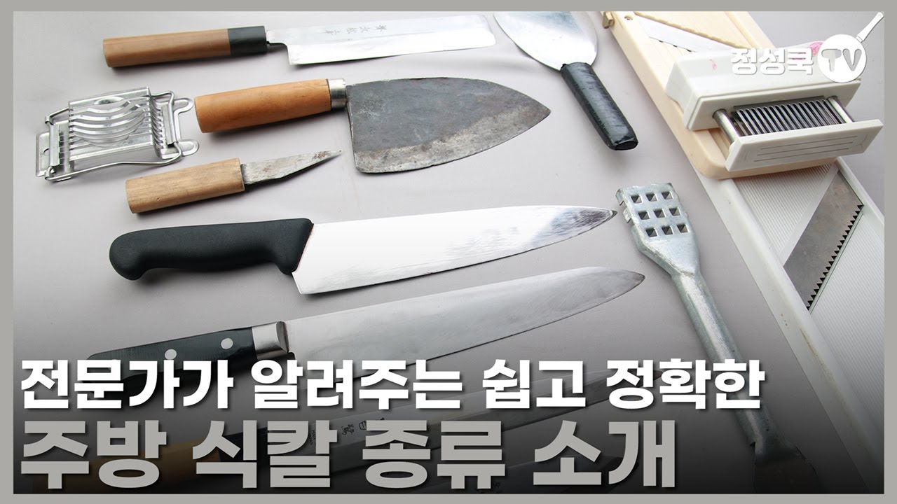 전문가가 알려주는 주방 식칼 종류와 쓰임새 소개!