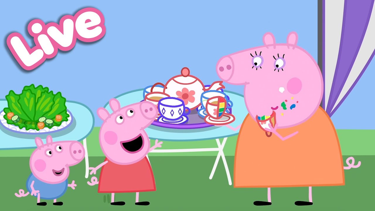 🍎 Peppa Pig Best Bites LIVE! 🐷 Peppa’s Food & Cooking Moments |  Tales Full Episodes 24/7