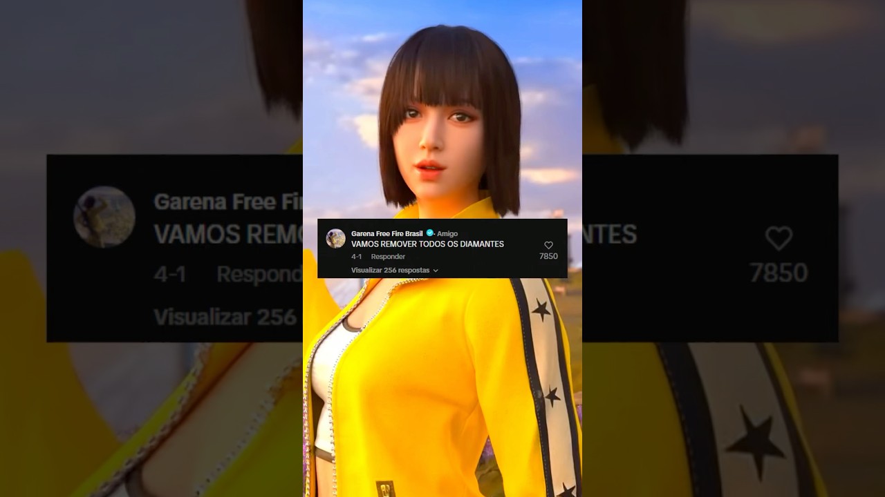 A GARENA VAI TIRAR TODOS DIAMANTES!!! #ffshorts #freefire