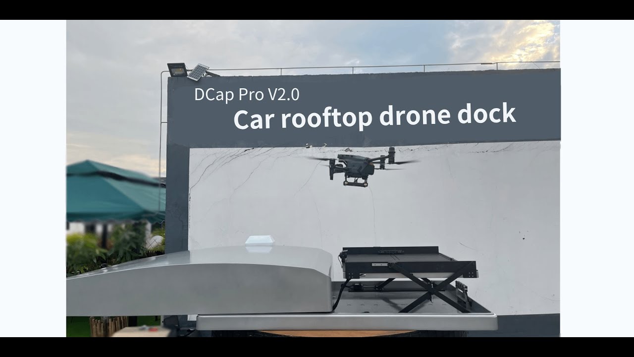 A close look at DCap Pro V2.0 (car rooftop #drone dock)