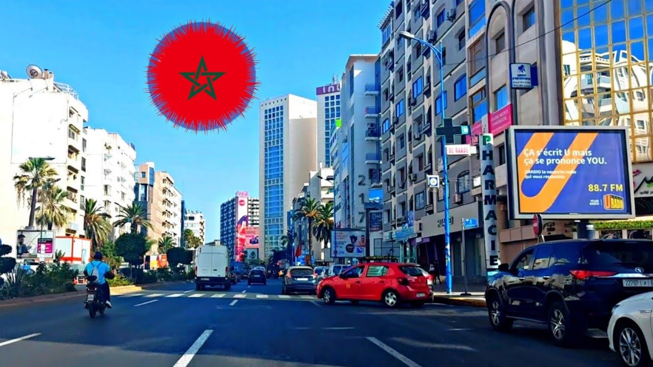 Casablanca جولة من شارع عبد اللطيف بن قدور إلى شارع  2 مارس  كازابلانكا