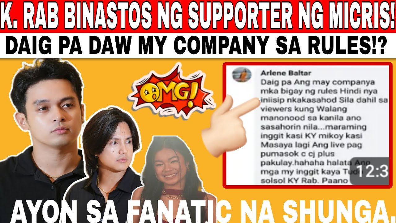 K. Rab inggit daw Kay mikoy! CJ tagal daw pinagawan bahay! AYON SA shunga.@valsantosmatubang541 