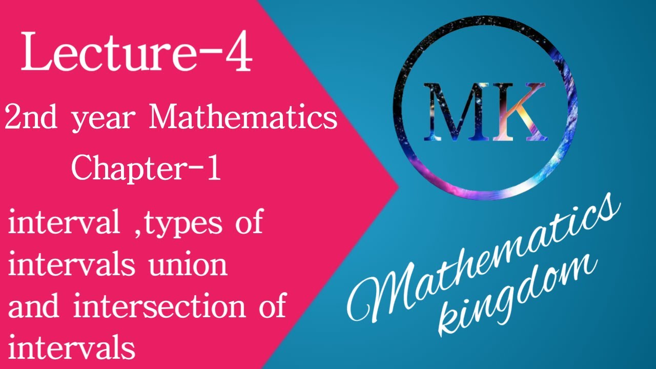 interval and its types | intersection and union of intervals | 2nd year math ch 1 | Urdu Hindi