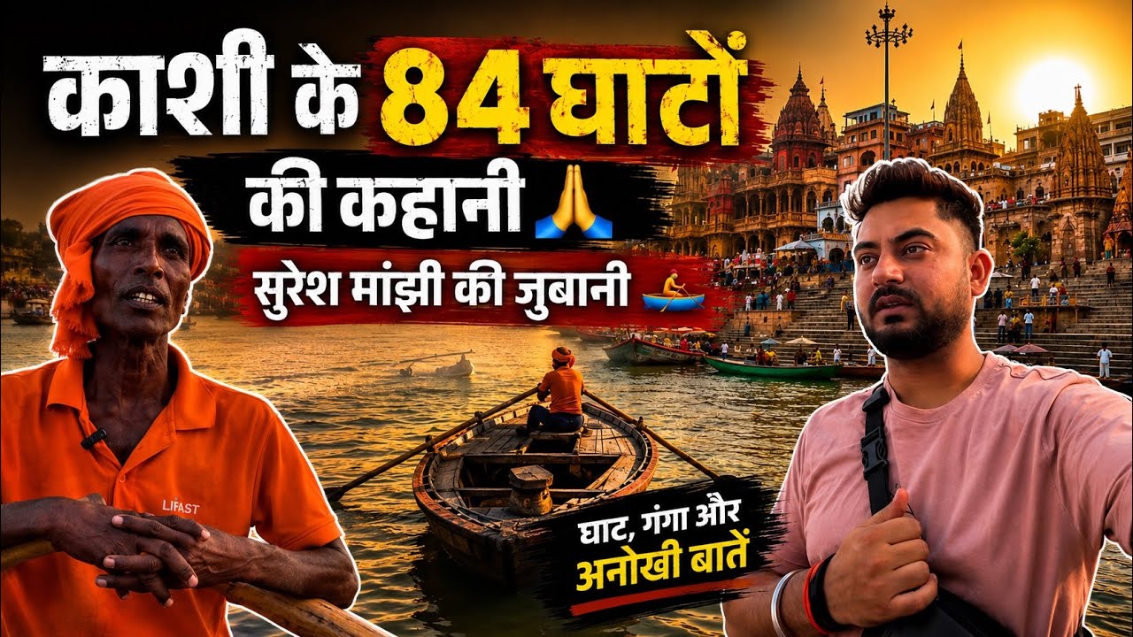 काशी के 84 घाटों की कहानी 🙏 सुरेश मांझी की जुबानी 🚣🏻 #kashi #banaras