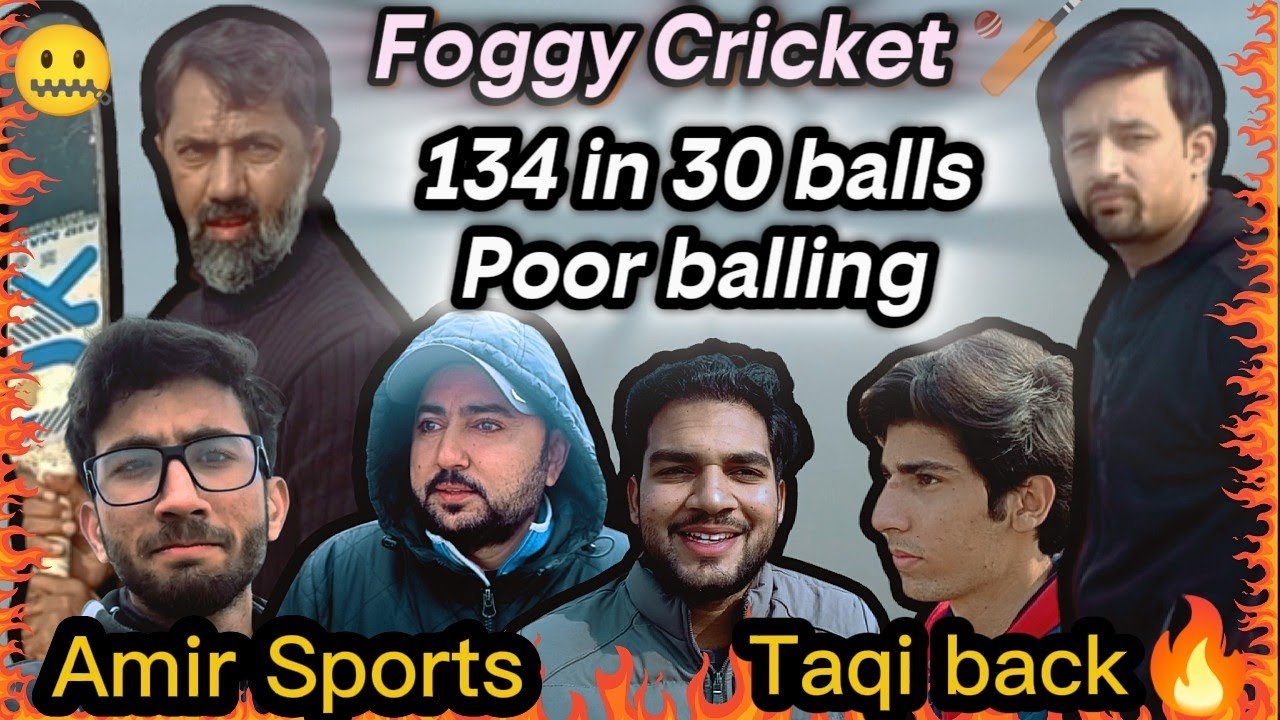 Royal residential Vs Ali Spinner 🔥. 134 in just 30 balls ✨. Agli team best batting ✅. Cricket in fog