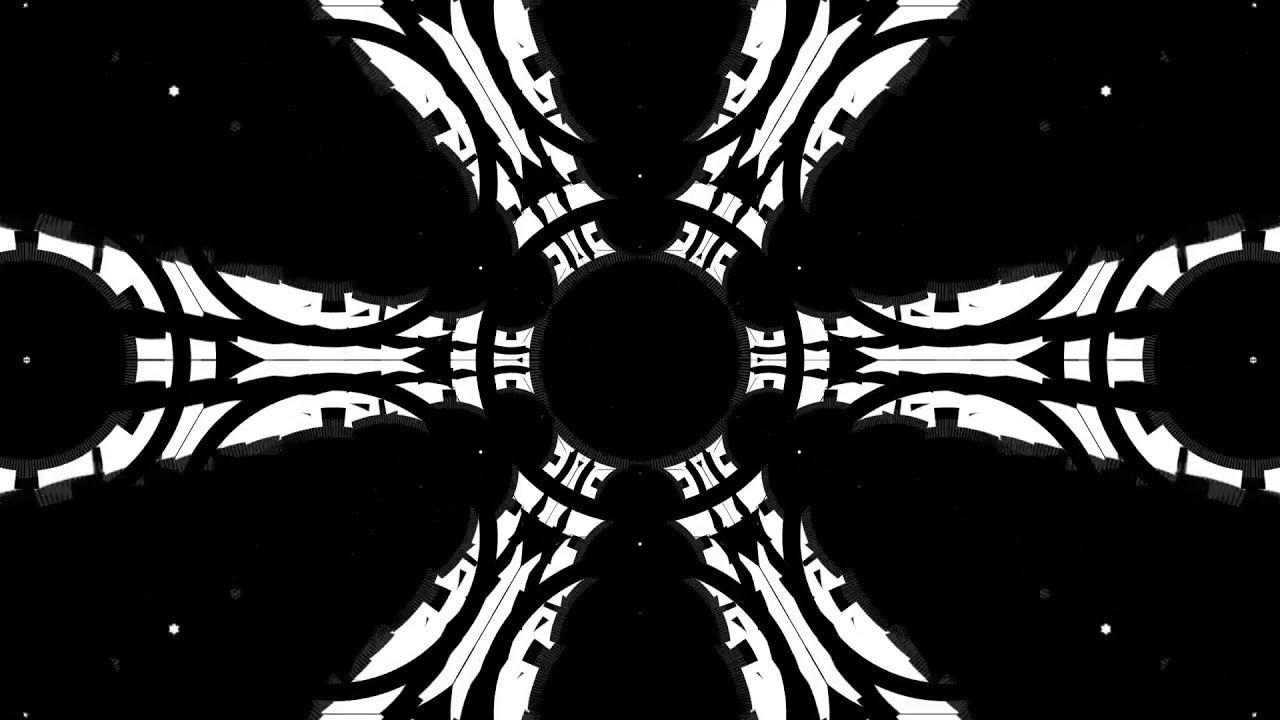 VJ Loop Dark Mirror Kaleidoscope Effect