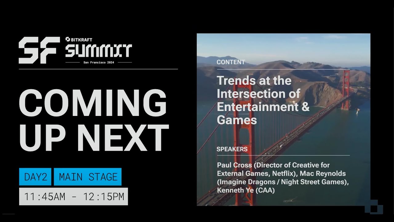 Trends at the Intersection of Entertainment & Games | BITKRAFT Summit 2024