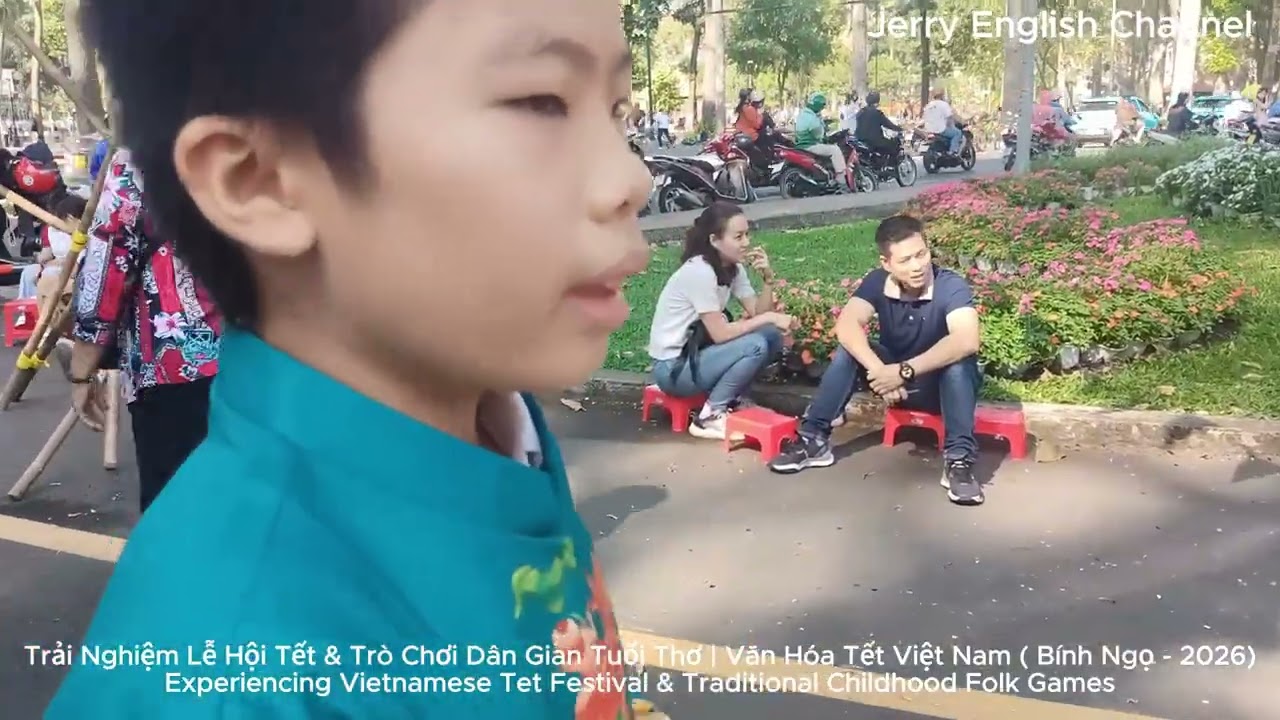 Lễ Hội Tết Trò Chơi Dân Gian. Experiencing Vietnamese Tet Festival Traditional Childhood Folk Games