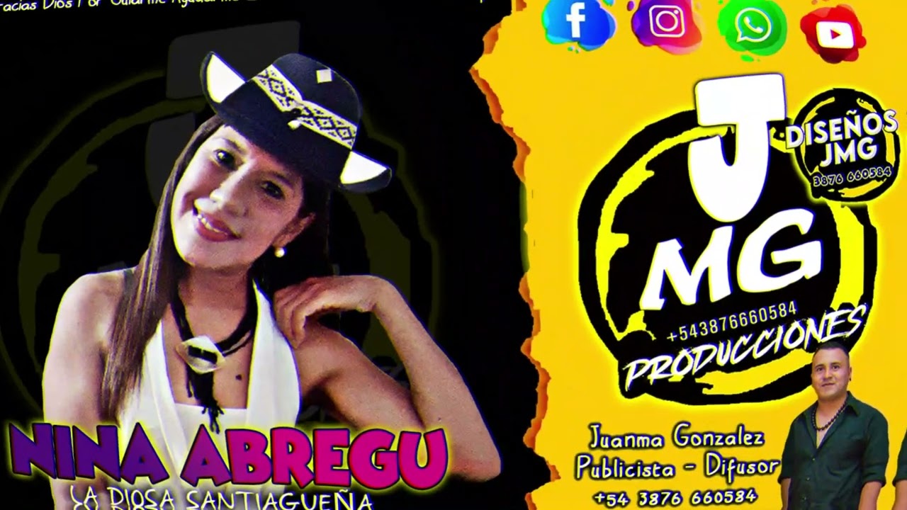 NINA ABREGU LA DIOSA SANTIAGUEÑA material de difuion 2024 .