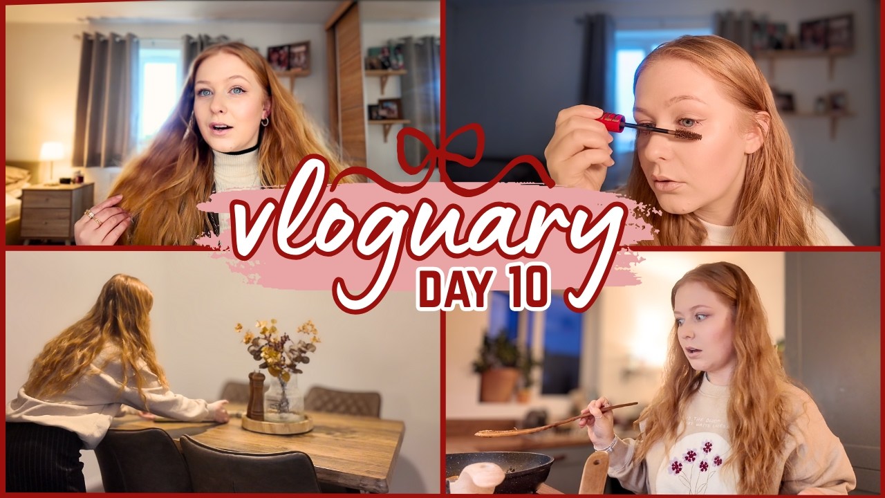 VLOGUARY | DAY 10 — Decluttering My Makeup, Solo Day & Pancake FAIL!