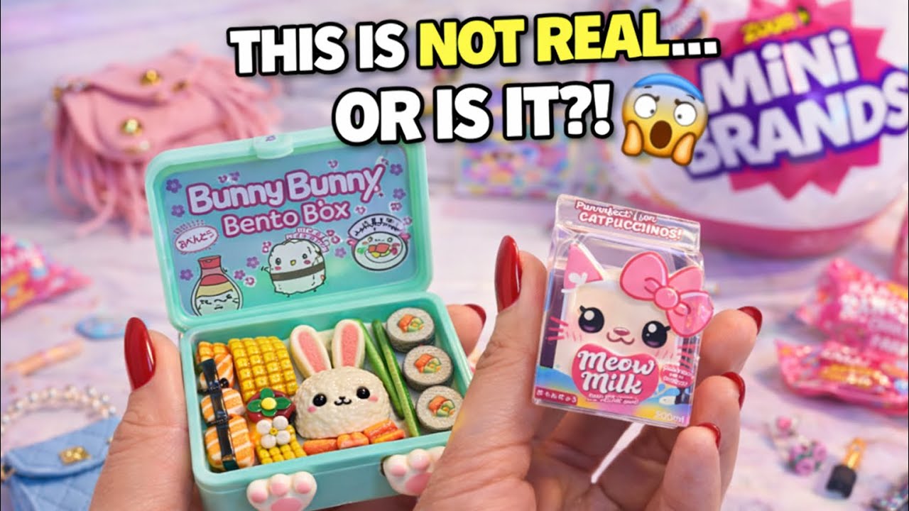🔥 Real or Toy?! Mini Brands Food & Fashion Look TOO Real 😱