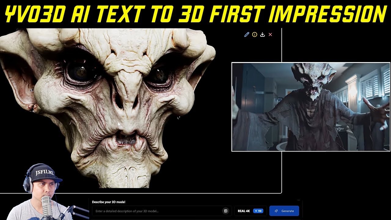 YVO3D AI Text to 3D First Impression