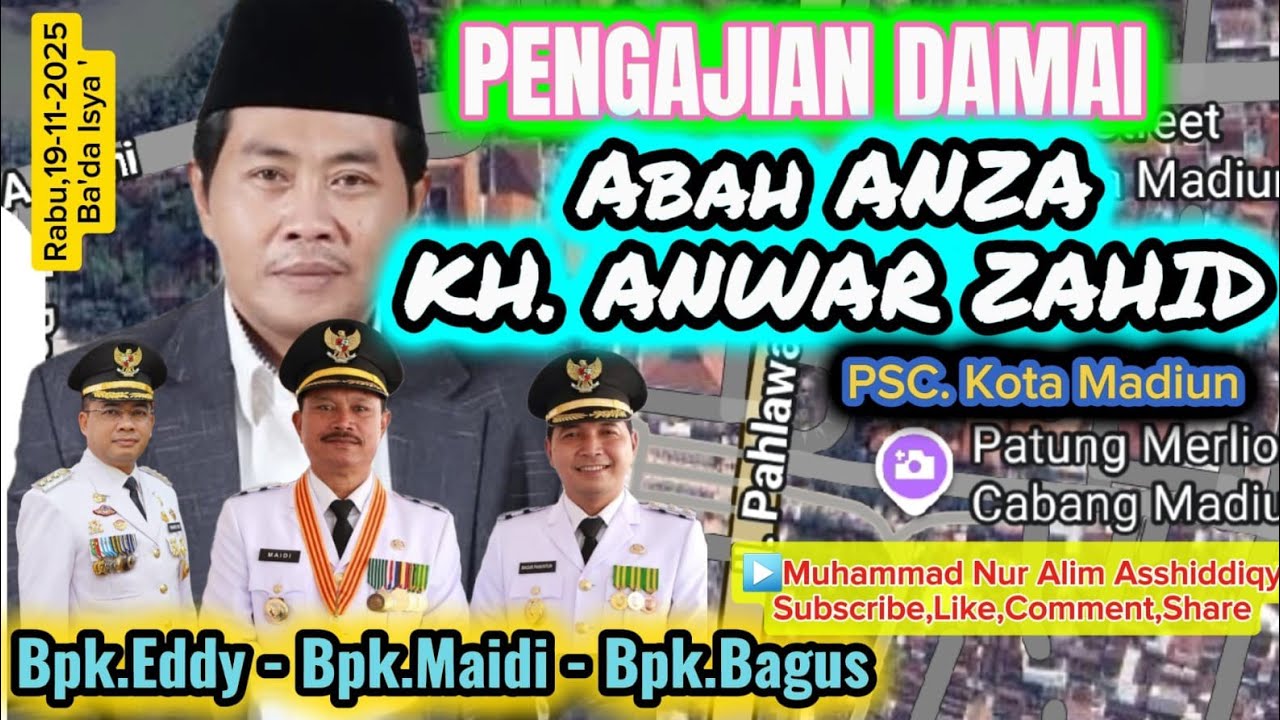 🔴Live Abah KH.Anwar Zahid & Majelis Ahbabul Musthofa Madiun Pada Pengajian Damai di PSC Kota Madiun