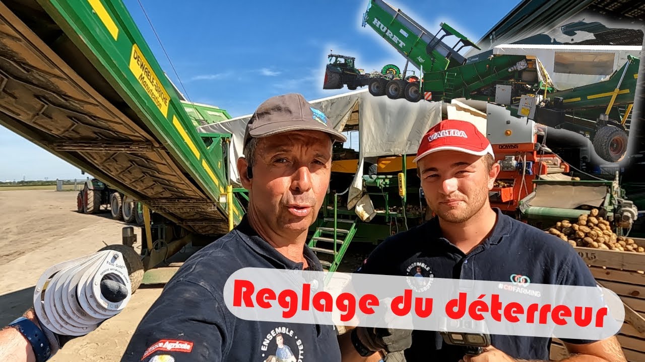 J'apprend à Guillaume à régler le déterreur à pomme de terre