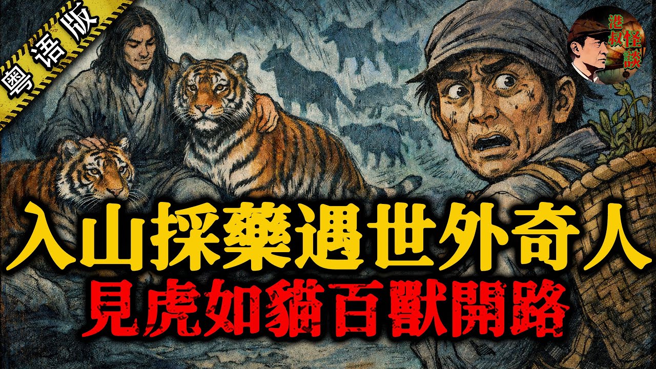 老中醫誤入神秘洞穴，同隱世奇人一齊住咗三日，見猛虎如貓、百獸開路！佢究竟係邊路神聖？【港叔怪談】民間傳奇｜睡前故事