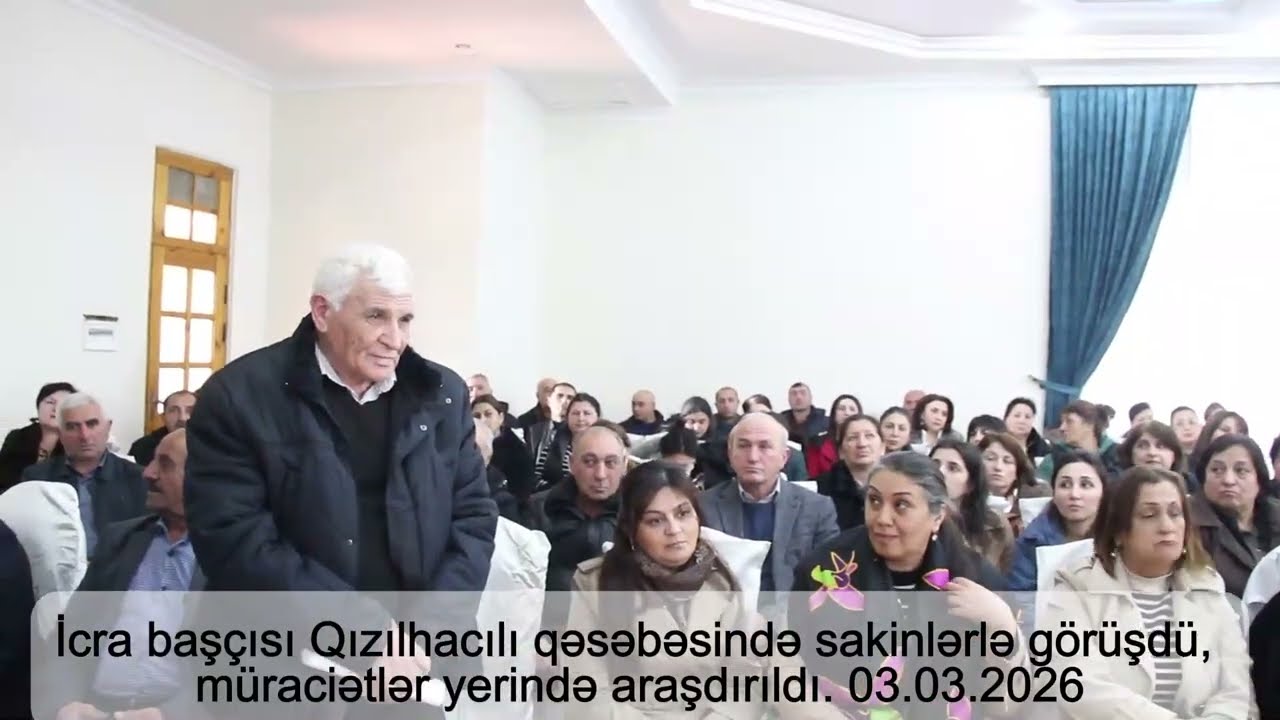 Goranboy rayonunda növbəti səyyar qəbul Qızılhacılı qəsəbəsində keçirildi
