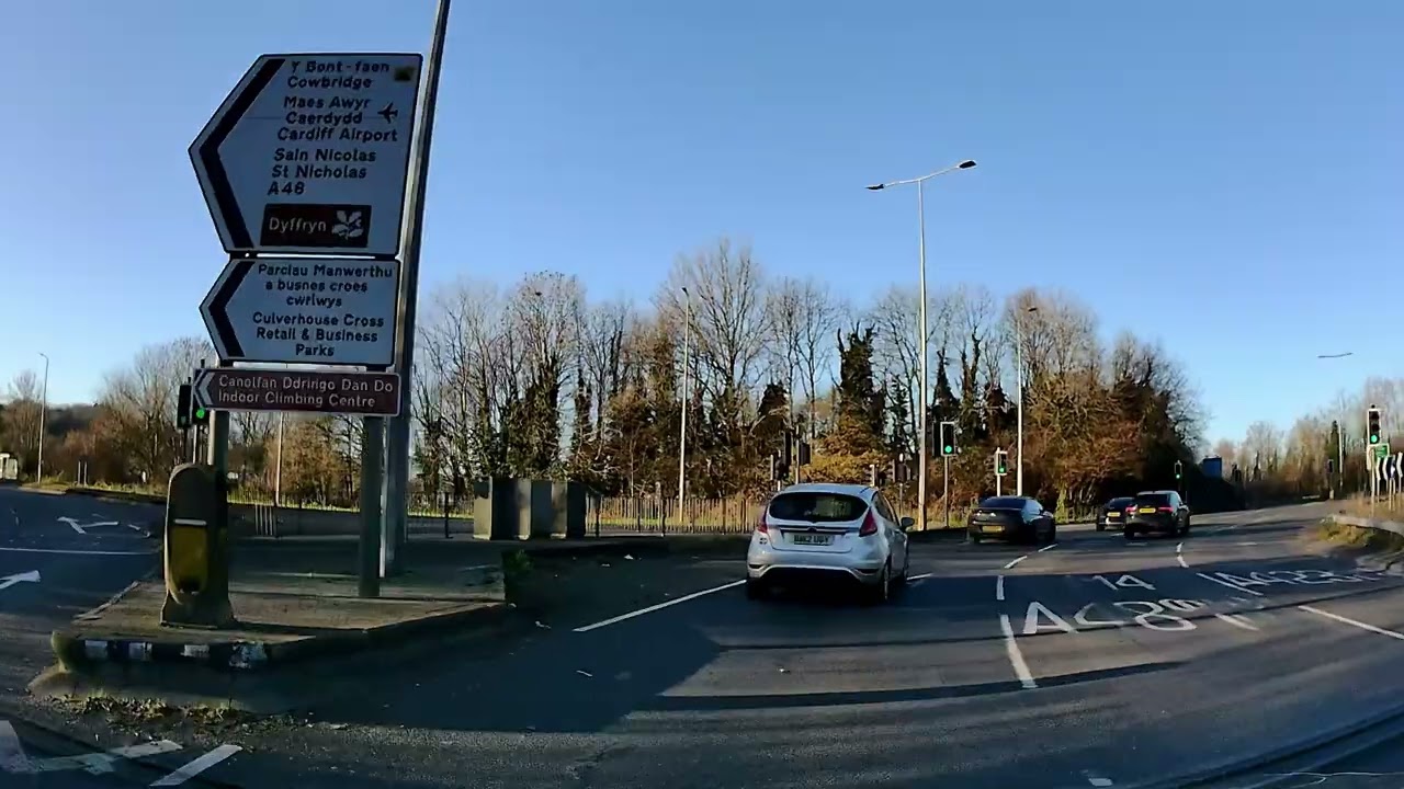 Dash Cam Drive from Barry to Newport via the M4  December 2025 Journey