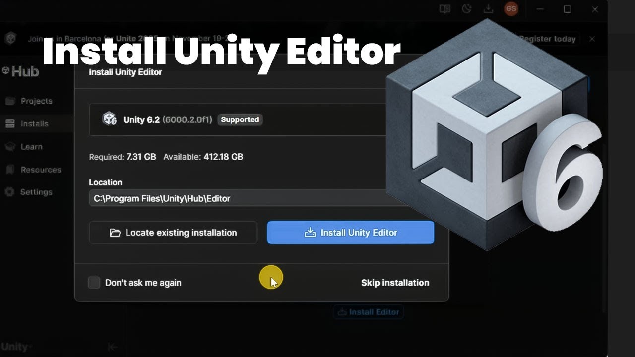 How to Download & Install Unity 6 for FREE - Complete Guide