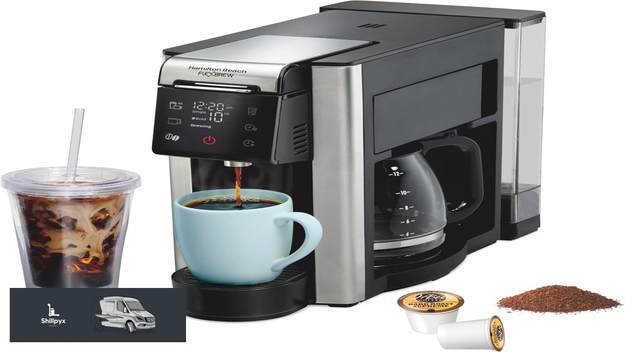 Hamilton Beach FlexBrew Advanced 5 in 1 Programmable 12 Cup Drip and Single Serve