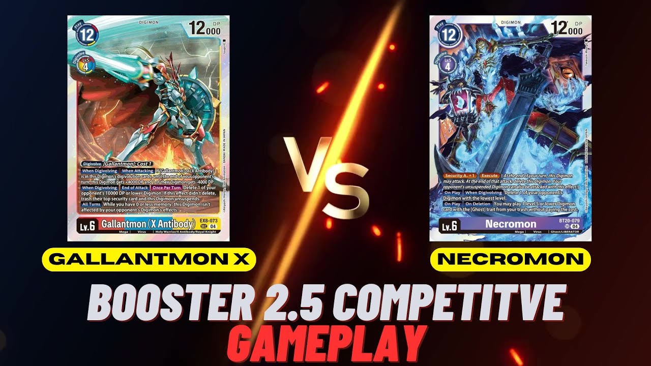 Digimon TCG | BT2.5 Competitive Gameplay| Gallantmon X VS Necromon Game 2