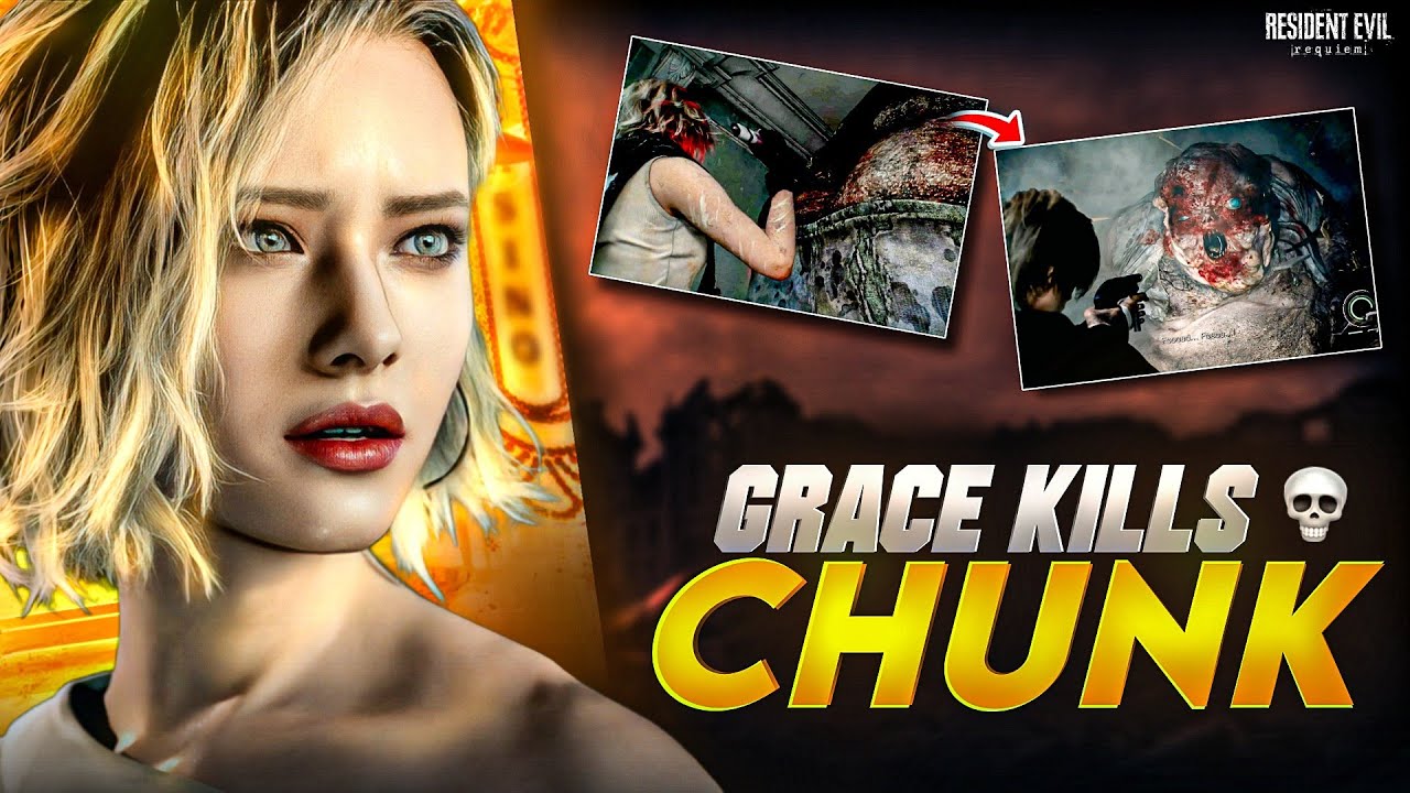 I Killed CHUNK Boss As Grace Using No Bullets | Resident Evil Requiem Gameplay hindi