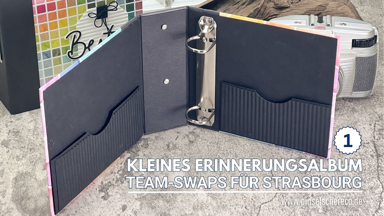 Unsere Team-SWAPs für OnStage Strasbourg | Teil 1 | Kleines Mini-Album im Rohformat
