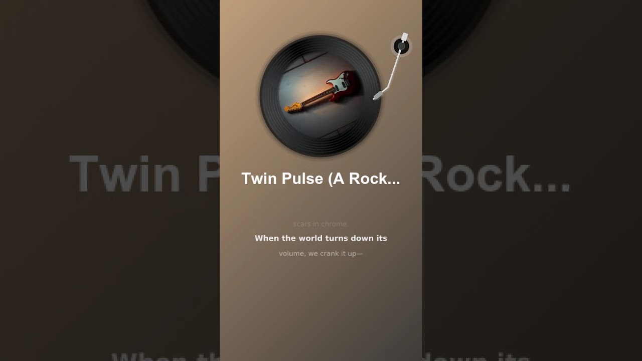 Twin Pulse A Rock Ballad in Verse