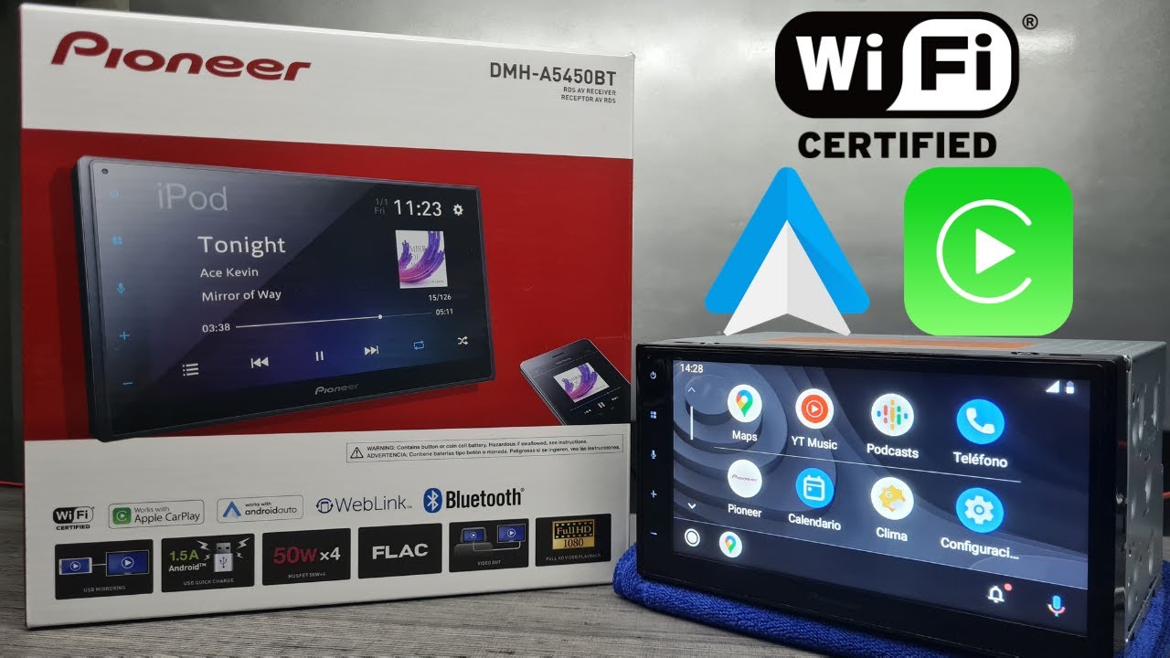 RADIO PIONEER | DMH-A5450BT |  ANDROID AUTO |  APPLE CARPLAY |  WIFI