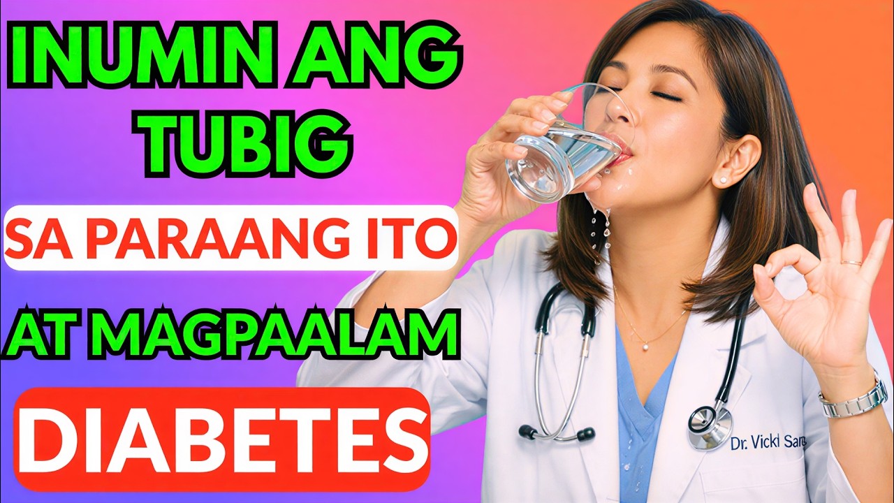 Paano dapat uminom ng tubig ang senior citizen para ma-regulate ang kanilang blood sugar at diabetes