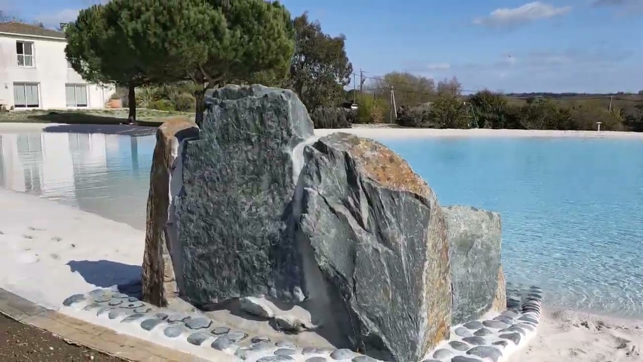 Natural, private sand Lagoon