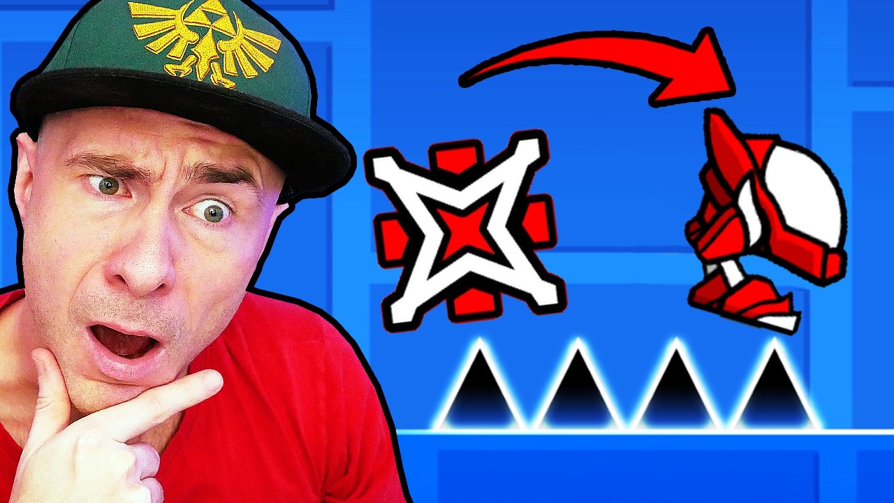Geometry Dash but the CUBE is switched with ROBOT