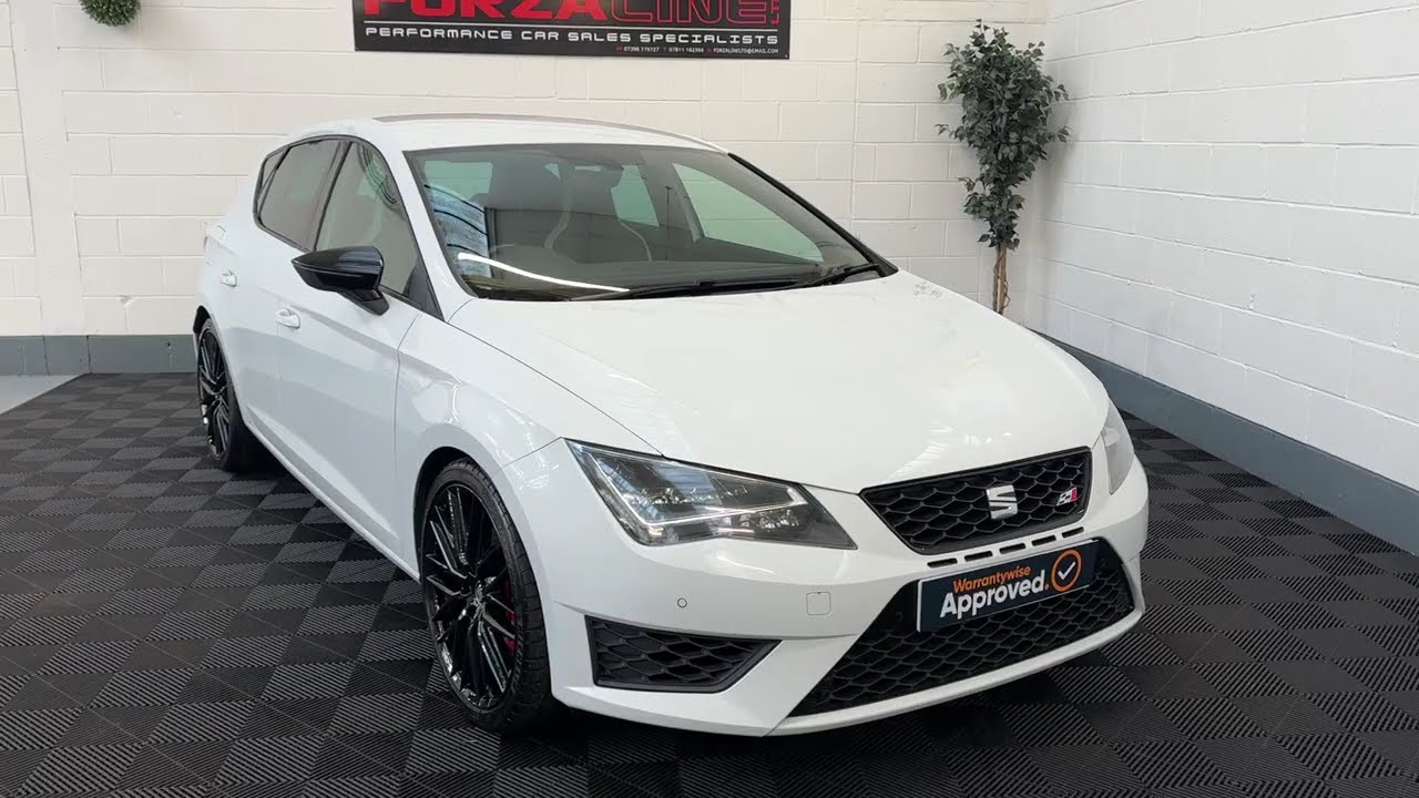 2017 Seat Leon Cupra 290 Black 6 speed Manual, Nevada White, VWR R600 INTAKE, STAGE 1 CLUTCH,BUCKETS