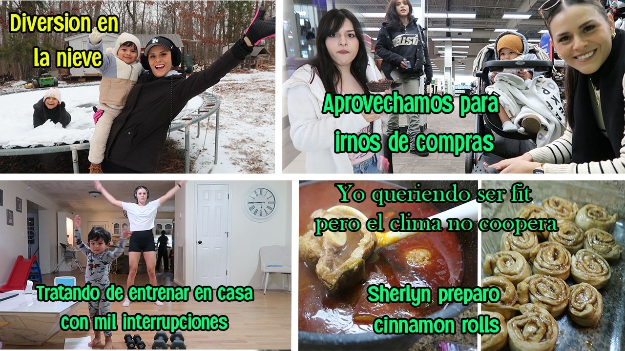 Asi pasamos los dias con la tormenta invernal🌨️escuela cancelada y mucha comedera🫢