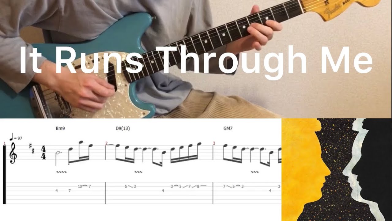Tom Misch - It Runs Through Me (guitar cover with tabs & chords)