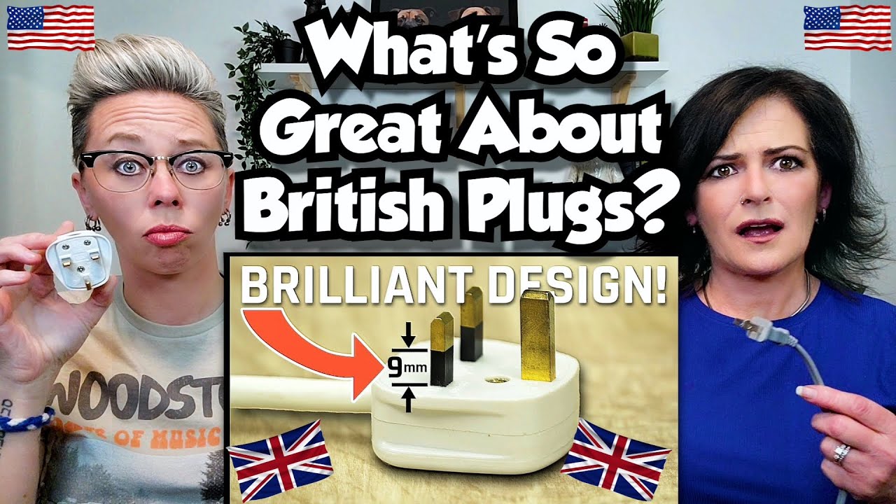 American Couple Reacts: British Plugs and Outlets! Best In The World? UK vs US! FIRST TIME REACTION!