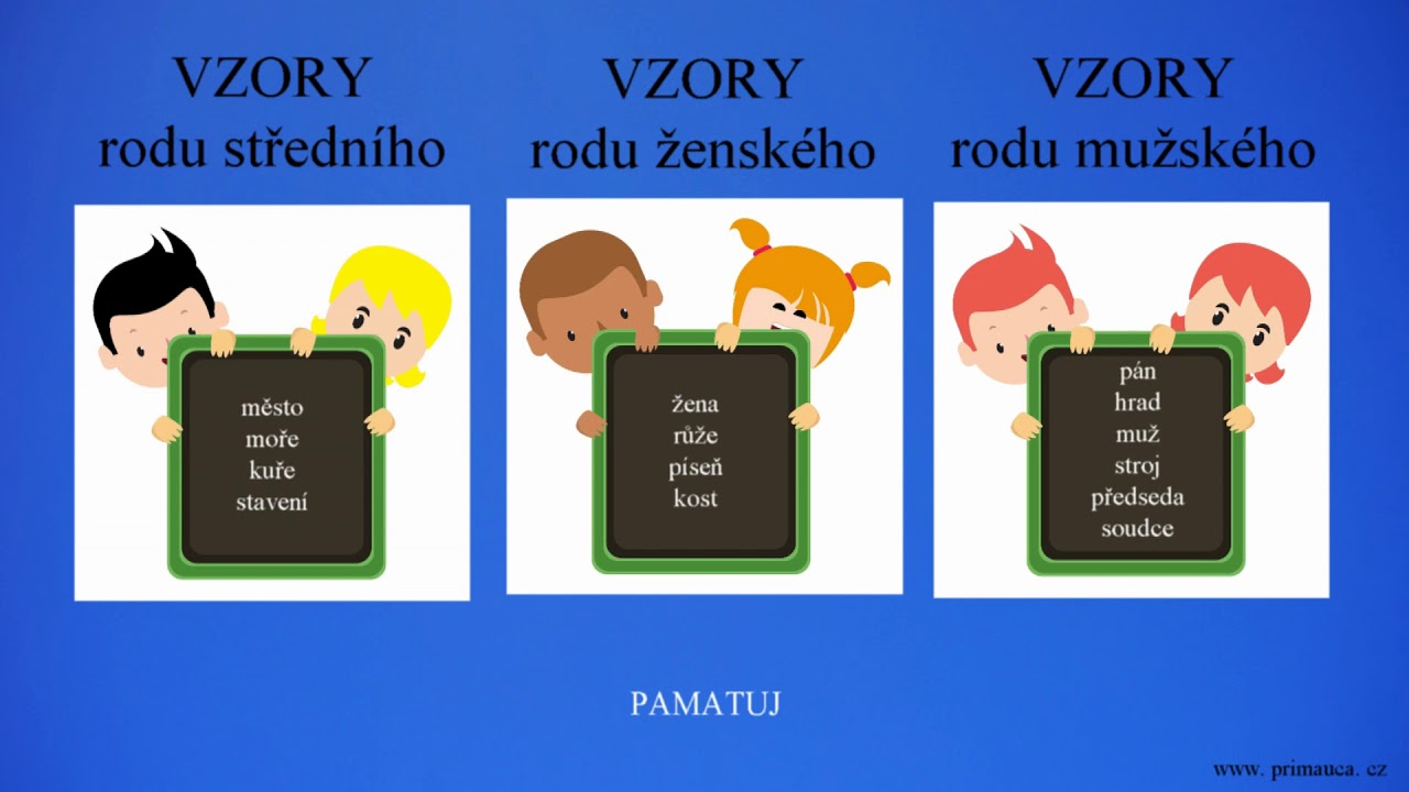 Skloňování podstatných jmen podle vzorů