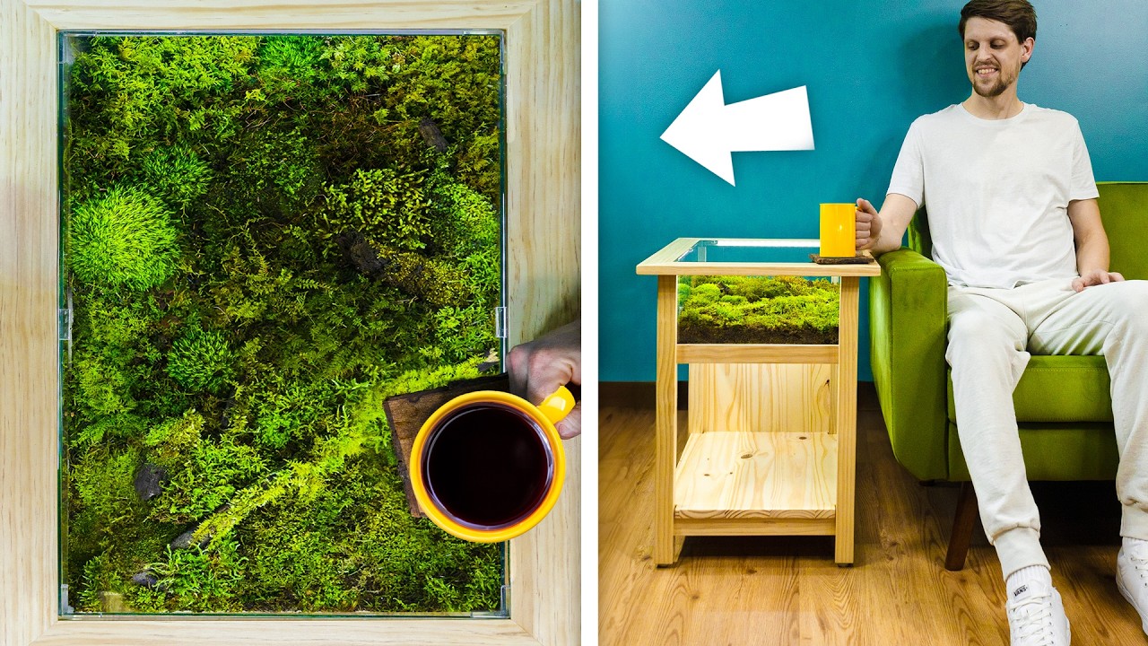 I Made a Table to Grow Moss Indoors (DIY Terrarium Build)